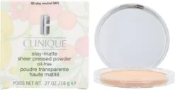 Clinique Stay Matte Sheer Pressed Powder - 02 Stay Neutral - Gezichtspoeder -Maquillage Cosmetics 1200x622 1