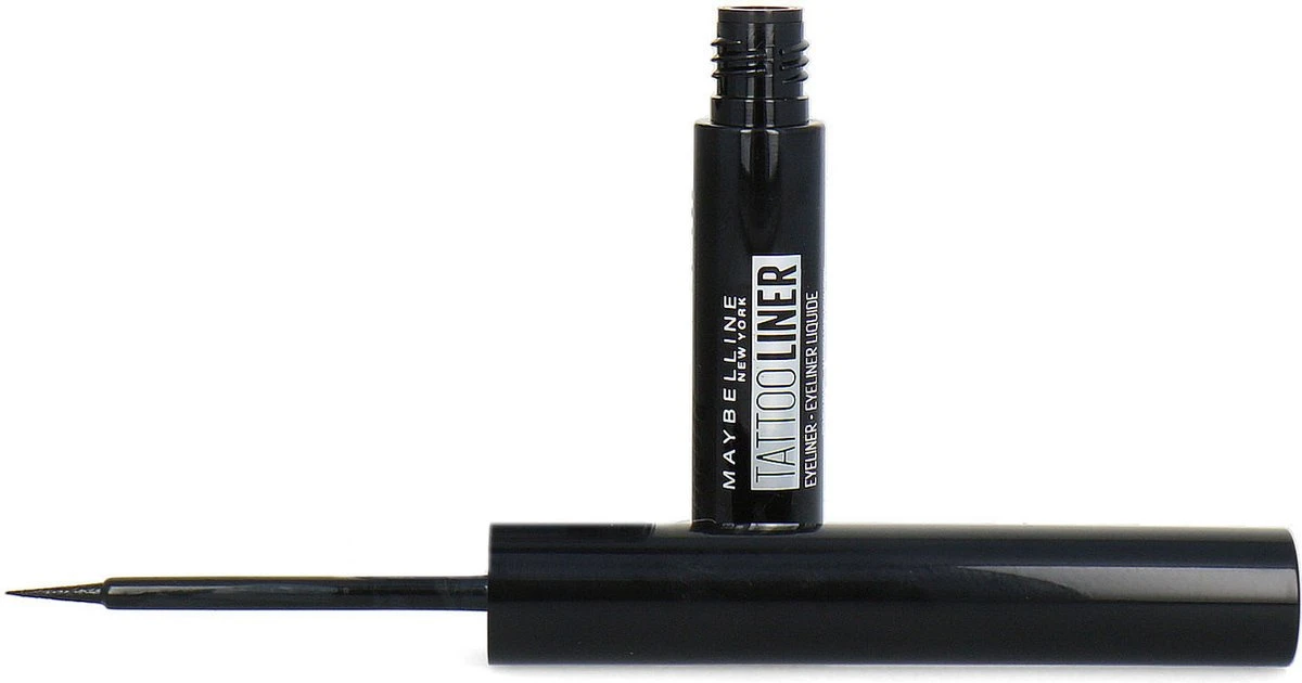 Maybelline New York Tattoo Studio Tattoo Liner - Liquid Ink - 710 Inked Black – Zwart - Ultra Langhoudende Liquid Eyeliner 12 Maybelline New York Tattoo Studio Tattoo Liner - Liquid Ink - 710 Inked Black – Zwart - Ultra Langhoudende Liquid Eyeliner – Image 10