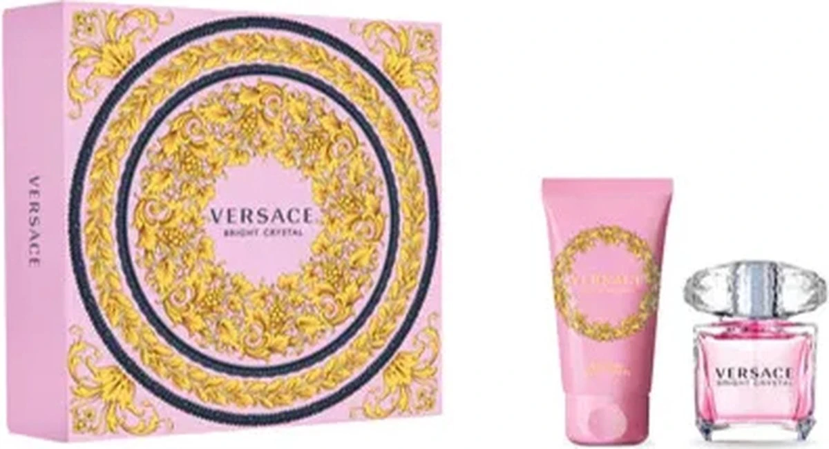 Versace Bright Crystal Gift Set 30 Ml Eau De Toilette Spray + 50 Ml Bodylotion 3 Versace Bright Crystal Gift Set 30 Ml Eau De Toilette Spray + 50 Ml Bodylotion