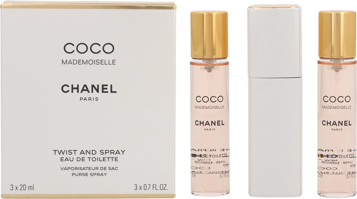 Chanel Coco Mademoiselle Geschenkset - Eau De Toilette + 2x Eau De Toilette Refill 5 Chanel Coco Mademoiselle Geschenkset - Eau De Toilette + 2x Eau De Toilette Refill – Image 3
