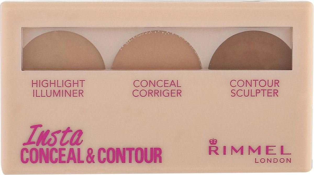 Rimmel London Rimmel Insta Conceal & Contour Palette - 020 Medium 5 Rimmel London Rimmel Insta Conceal & Contour Palette - 020 Medium – Image 3