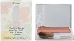 Clinique Blushing Blush Powder Blush - 107 Sunset Glow -Maquillage Cosmetics 1200x670
