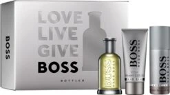 Hugo Boss Boss Bottled Set Eau De Toilette (edt) 100 Ml + Shower Gel 100 Ml + Deospray 150 Ml -Maquillage Cosmetics 1200x671 2