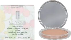 Clinique Stay-Matte Sheer Pressed Powder - 03 Stay Beige - 7,6 G -Maquillage Cosmetics 1200x673 2