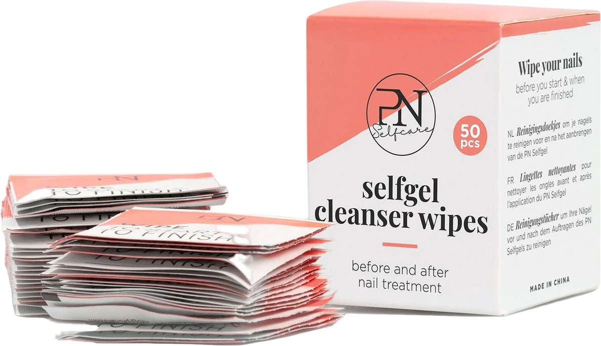 PN Selfcare - Nail Wipes - Set Van 50 Stuks - Nageldoekjes - Reiniging Voor Gellak & Nagellak 3 PN Selfcare - Nail Wipes - Set Van 50 Stuks - Nageldoekjes - Reiniging Voor Gellak & Nagellak