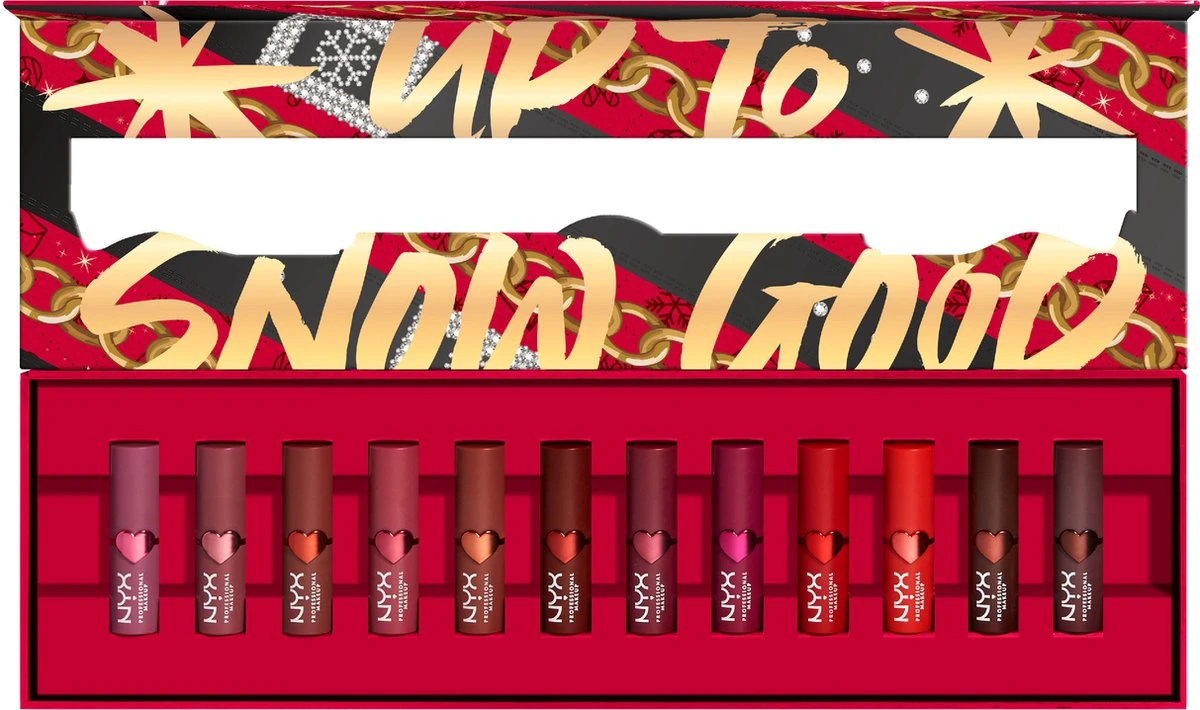 NYX Professional Makeup - Holidays 2022 Mrs Claus - Lipstick Vault - 14 Matte Lipsticks 5 NYX Professional Makeup - Holidays 2022 Mrs Claus - Lipstick Vault - 14 Matte Lipsticks – Image 3