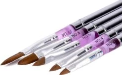 Merkloos Kwalitatieve Acryl Penseel - Nageldecoratie Pen - #8 Pink Diamond -Maquillage Cosmetics 1200x741 3