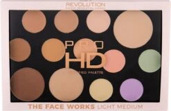 Makeup Revolution HD Pro Palette The Works - Light/Medium 9 Makeup Revolution HD Pro Palette The Works - Light/Medium -Maquillage Cosmetics 1200x778