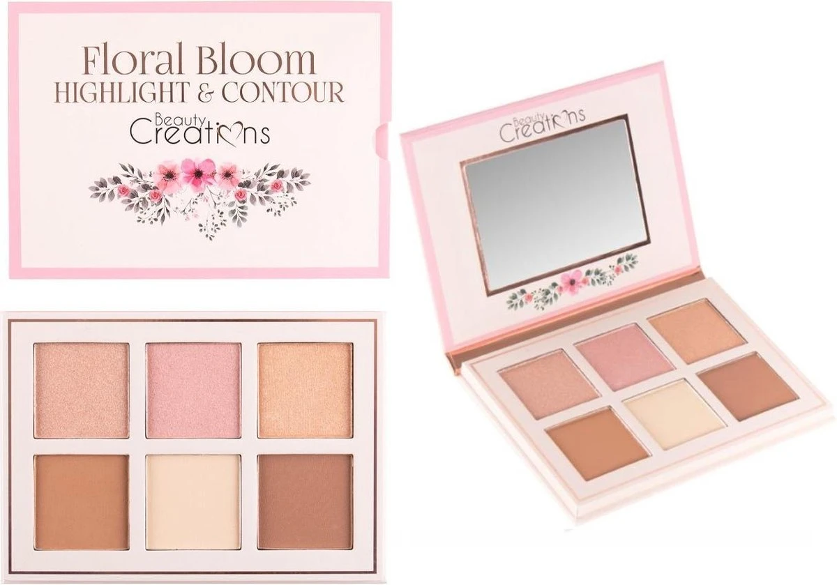Beauty Creations Floral Bloom Highlight & Contour Palette 6 Beauty Creations Floral Bloom Highlight & Contour Palette – Image 4