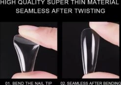 Gel Soft Flex Tips Lange Plaknagels - 100% Soak-off - Transparant -Maquillage Cosmetics 1200x847 9