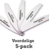 Professionele Nagelvijl 5pcs - Moon #100/180 - Top Kwaliteit - Gratis Verzending