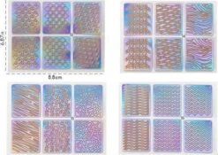 GUAPÀ - Nail Art Nagel Sjabloon Stickers 42 Vellen - Zelfklevende Nagelstickers & Nageldecoratie 3D Goud En Zilver -Maquillage Cosmetics 1200x850 1