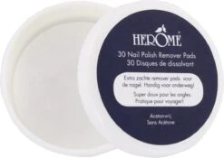 Herome Nagellakremover Pads - Nagellakverwijderaar Pads - Acetonvrij, Mild Reinigend En Droogt Niet Uit - Handig Voor Onderweg Travelsize- 30 Pads -Maquillage Cosmetics 1200x850 2