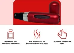 Cetins - Parfum Verstuiver Navulbaar - Mini Parfum Flesje - Reisflesje – Matt Rood 14 Cetins - Parfum Verstuiver Navulbaar - Mini Parfum Flesje - Reisflesje – Matt Rood -Maquillage Cosmetics 1200x865 11