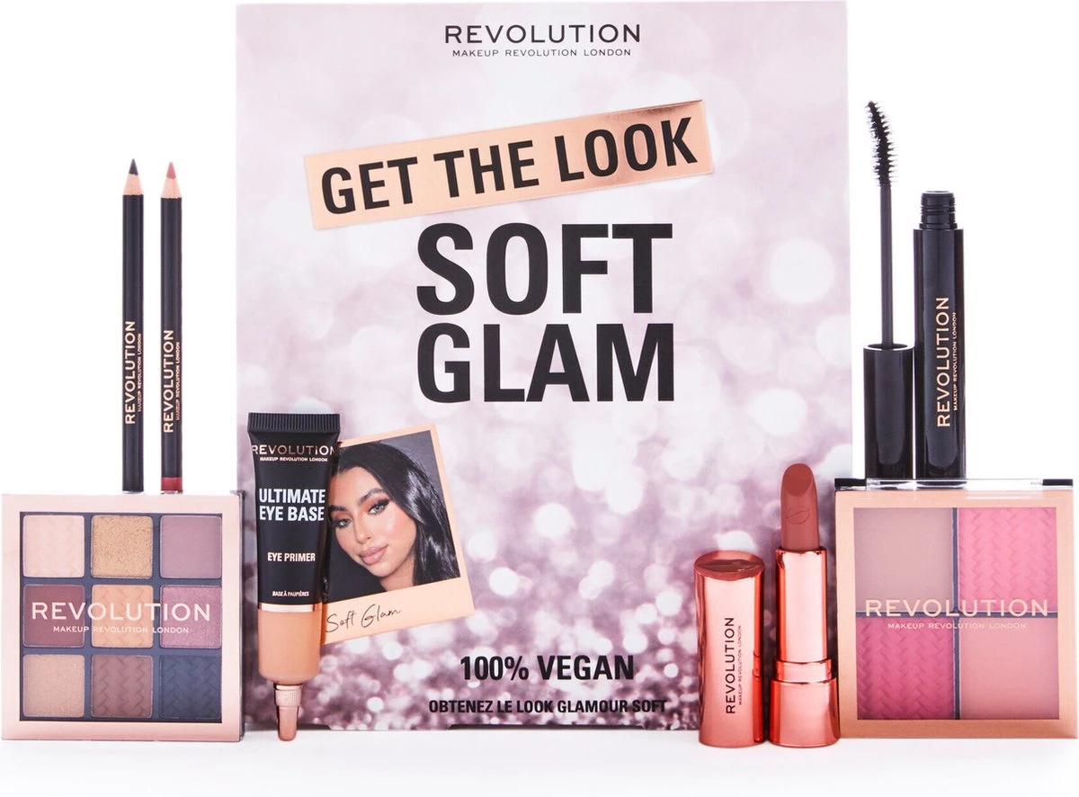 Makeup Revolution Get The Look: Soft Glam Makeup Gift Set - Make-up Cadeau Set 3 Makeup Revolution Get The Look: Soft Glam Makeup Gift Set - Make-up Cadeau Set