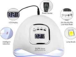 Merkloos 80 Watt UV LED Lamp Nagels - SUN X5 MAX - 45LED - Nagel - UV- LED Lamp - Wit - Nagellamp - Nail Dryer - Nagels - Salon - Lamp - -Maquillage Cosmetics 1200x888 2