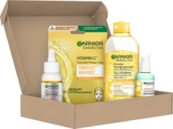 Garnier SkinActive Vitamine C* Glow Giftbox - Micellair Reinigingswater & Serum & Serum Cream