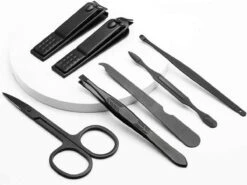 Fritzline© Manicureset 7 Delig - Nagelset Incl. Nagelvijl & Nagelknipper - Nagel Verzorging - Zwart -Maquillage Cosmetics 1200x900 45