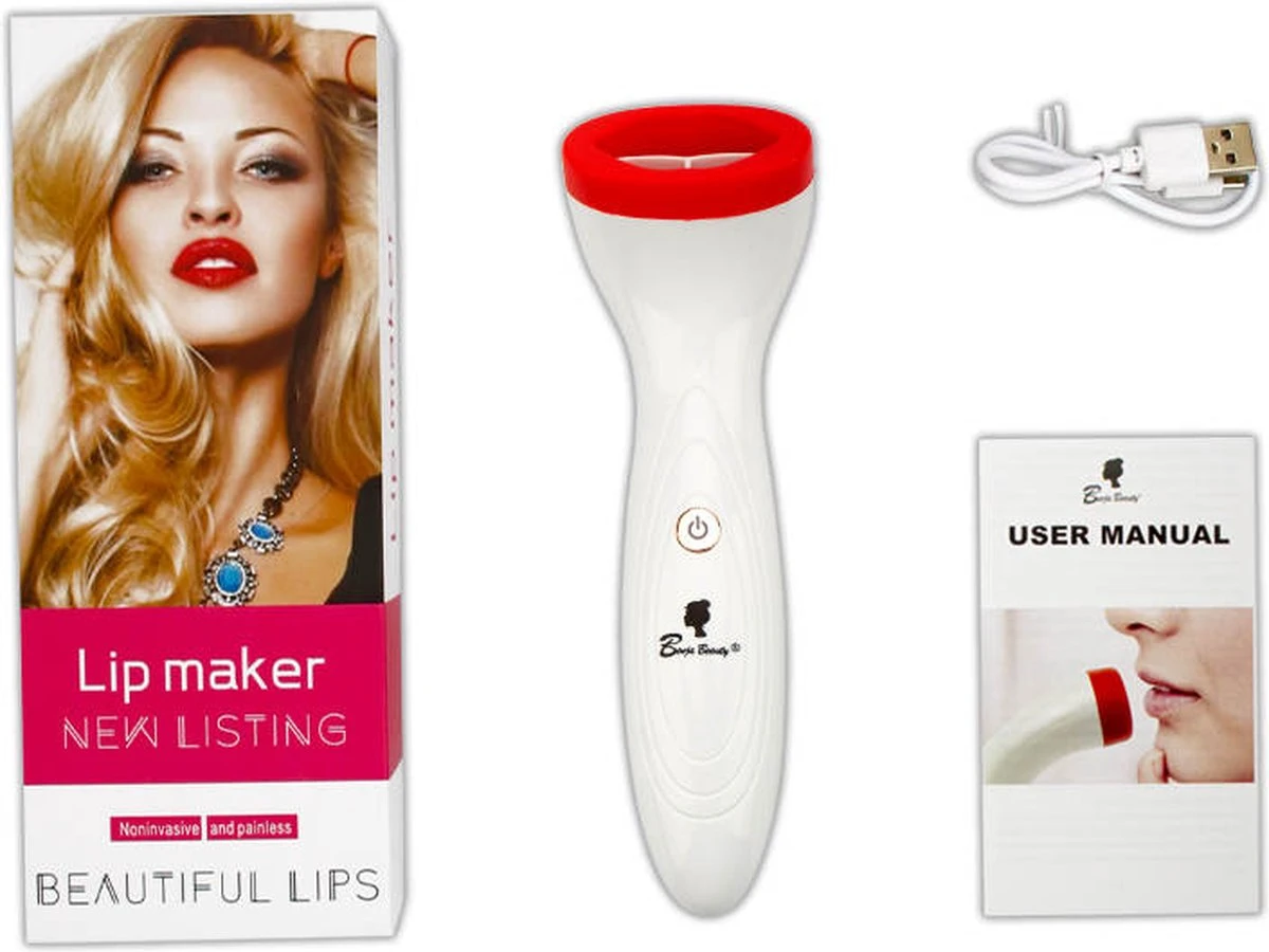 BenjaBeauty Lip Plumper - Lippen - Lipstick - Lippenbalsem - Rood - Wit 3 BenjaBeauty Lip Plumper - Lippen - Lipstick - Lippenbalsem - Rood - Wit