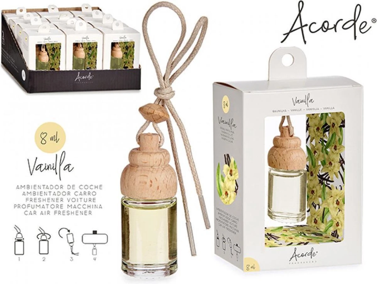 Autoparfum Met Vanille Geur - 1 Stuk 8ml 4 Autoparfum Met Vanille Geur - 1 Stuk 8ml – Image 2