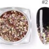 Nail Art Glitter Schubben Champagne Rosé / Goud + Kwastje |Glitter Pailletjes | Rhinestones | Nagelversiering -Maquillage Cosmetics 1200x945 3