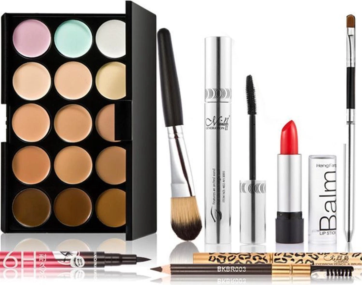 Merkloos Complete Make-up Set Cadeau Voor Vrouw Meisje Dochter 8delig Verjaardag Kerst Sinterklaas Cadeau 3 Merkloos Complete Make-up Set Cadeau Voor Vrouw Meisje Dochter 8delig Verjaardag Kerst Sinterklaas Cadeau