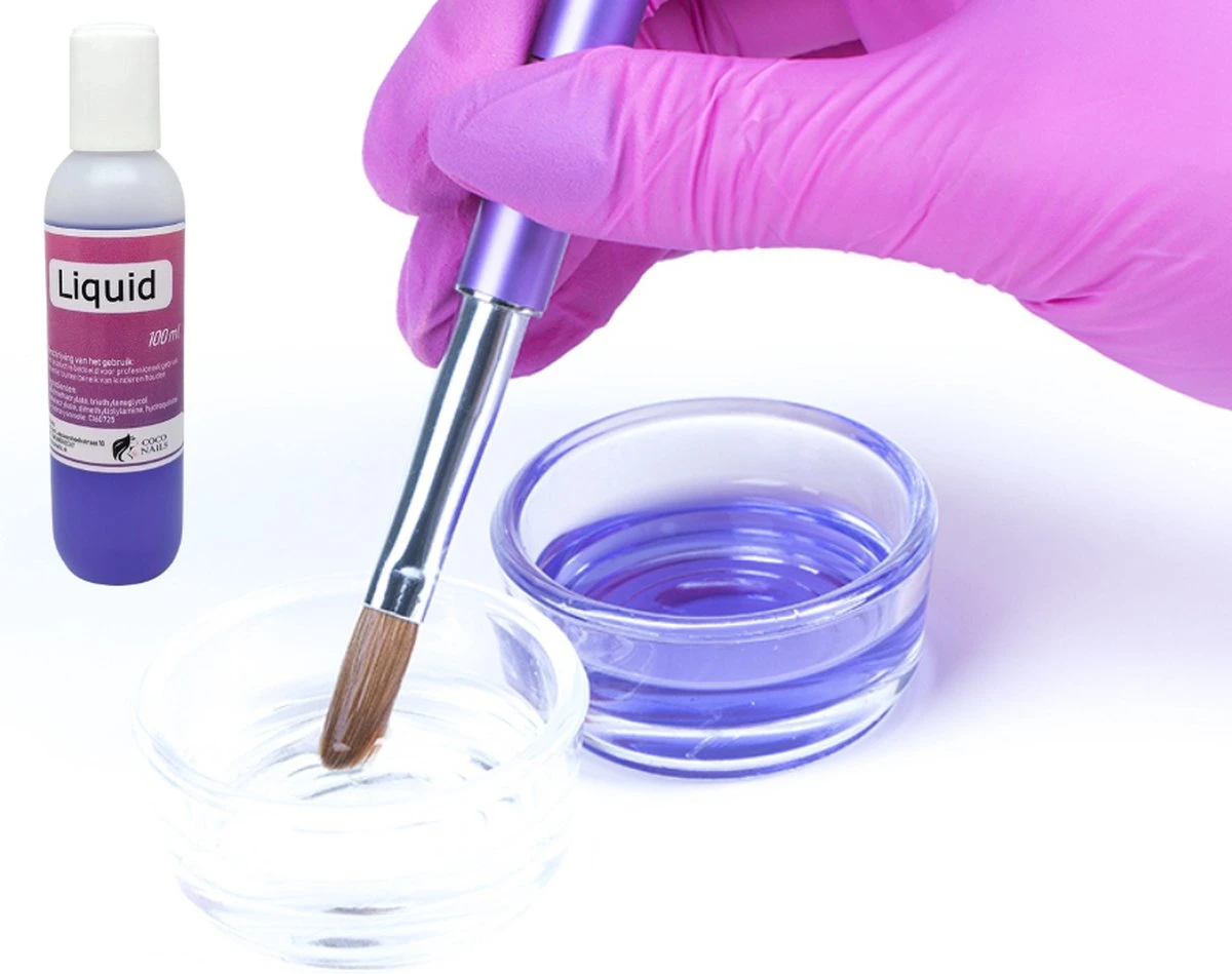 Coconails Acryl Vloeistof (Liquid) Sneldrogend Paars PRO 100 Ml 6 Coconails Acryl Vloeistof (Liquid) Sneldrogend Paars PRO 100 Ml – Image 4