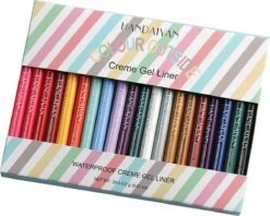 HANDAIYAN Sneldrogend Waterdicht En Niet Gemakkelijk Uit Te Vegen Kleur Eyeliner 20 Kleuren -Maquillage Cosmetics 1200x964 1