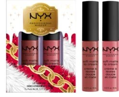 NYX Professional Makeup - Holidays 2022 Mrs Claus - Soft Matte Lip Cream Duo 02 - Roze 10 NYX Professional Makeup - Holidays 2022 Mrs Claus - Soft Matte Lip Cream Duo 02 - Roze -Maquillage Cosmetics 1200x972