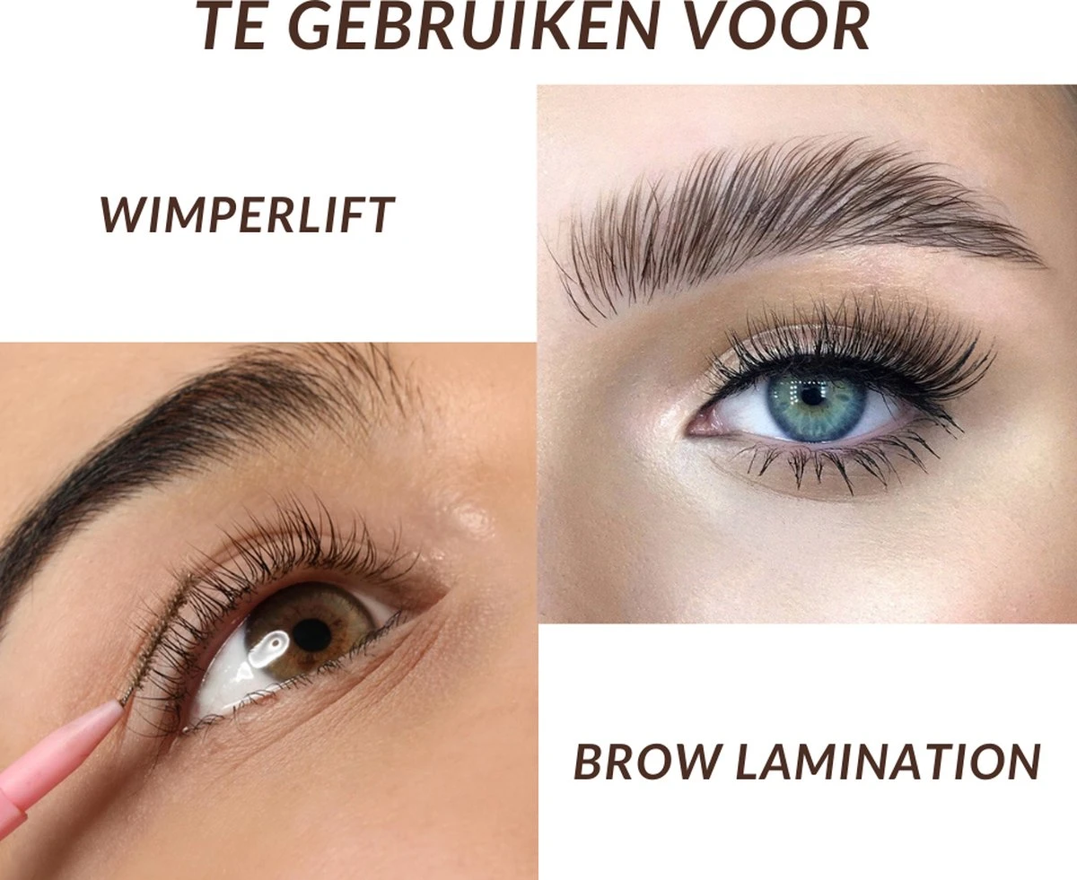 Flora Ruby Professionele 2 In 1 Lash Lift & Brow Lamination Kit - Wimper & Wenkbrauw Lifting Set - Permanente Wimperkruller - Brow Soap 6 Flora Ruby Professionele 2 In 1 Lash Lift & Brow Lamination Kit - Wimper & Wenkbrauw Lifting Set - Permanente Wimperkruller - Brow Soap – Image 4
