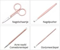 Professionele 16-in-1 Manicure / Pedicure Set In Rose Gold In Luxe Opbergdoosje | Nagelgarnituur 16 Stuks Roségoud / Goud | Nagelknipper Nageltang Ingegroeide Teennagel Manicureset Pedicureset | Nagelschaar Nagelschaartje Nageltang Nagelknipper -Maquillage Cosmetics 1200x986 2