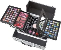 Merkloos Cosmetics, Make-upset Voor Dames, Complete In Een Koffer ,Multicolor
