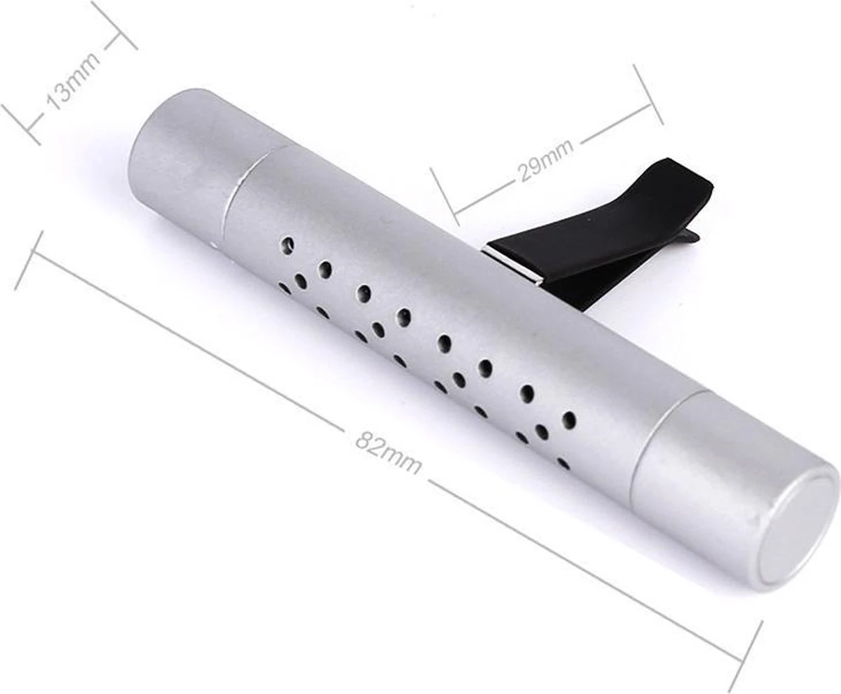 Autoparfum - Luchtverfrisser Auto - Inclusief 5 Geuren - Luxe Design - ZILVER - Aromatherapie - Ventilatierooster - Hervulbaar - Duurzaam - Verfrissend 4 Autoparfum - Luchtverfrisser Auto - Inclusief 5 Geuren - Luxe Design - ZILVER - Aromatherapie - Ventilatierooster - Hervulbaar - Duurzaam - Verfrissend – Image 2