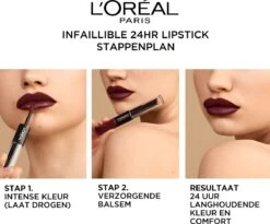 L’Oréal Paris Infallible Lippenstift - 117 Perpetual Brown - 24h Langhoudend -Maquillage Cosmetics 1200x998 4