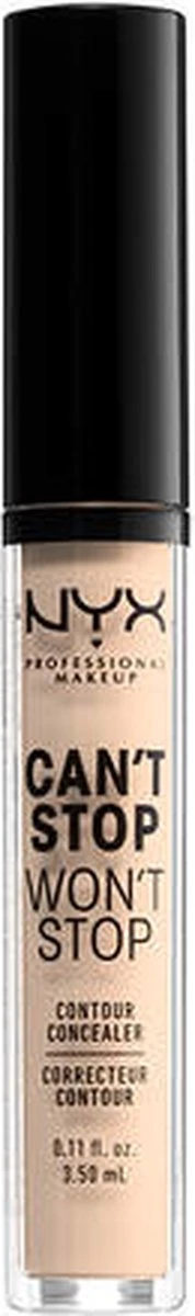 NYX Professional Makeup - Can't Stop Won't Stop Concealer - Light Ivory 5 NYX Professional Makeup - Can't Stop Won't Stop Concealer - Light Ivory – Image 3