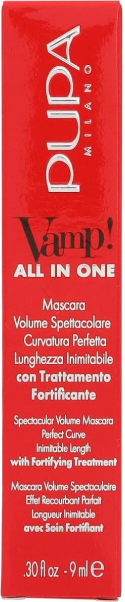 Pupa Milano Vamp! All In One Mascara - 101 Extra Black -Maquillage Cosmetics 249x1200 1