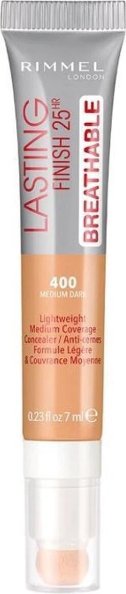 Rimmel London Rimmel Lasting Finish Breathable - 400 Natural Beige - Concealer -Maquillage Cosmetics 255x1200 1