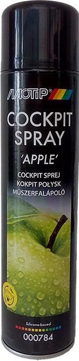 Motip Cockpit Spray Appel 600ML - Dashboard & Luchtverfrisser 4 Motip Cockpit Spray Appel 600ML - Dashboard & Luchtverfrisser – Image 2