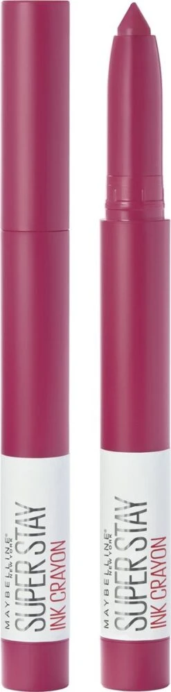 Maybelline SuperStay Ink Crayon Matte Lippenstift - 35 Treat Yourself - Roze -14 Gr -Maquillage Cosmetics 297x1200 3