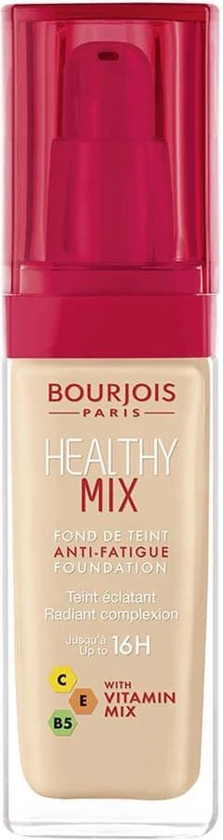 Bourjois Healthy Mix Anti-Fatigue Foundation - 51,5 Rose Vanilla 6 Bourjois Healthy Mix Anti-Fatigue Foundation - 51,5 Rose Vanilla – Image 4