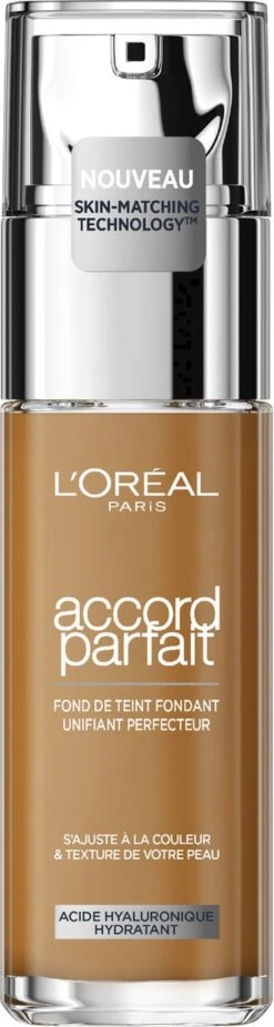 L’Oréal Paris - Accord Parfait Foundation - 8D/W - Natuurlijk Dekkende Foundation Met Hyaluronzuur En SPF 16 - 30 Ml