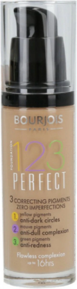 Bourjois 123 Perfect Foundation 057 Hâlé Clair 7 Bourjois 123 Perfect Foundation 057 Hâlé Clair – Image 5