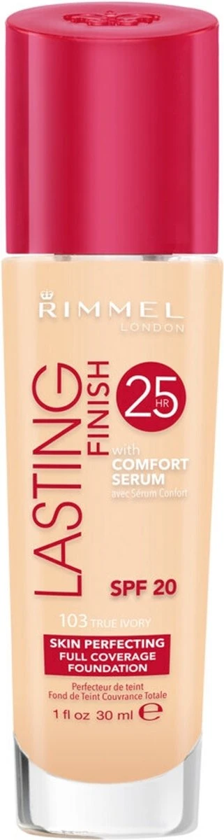 Rimmel London Lasting Finish Foundation - 103 True Ivory 3 Rimmel London Lasting Finish Foundation - 103 True Ivory