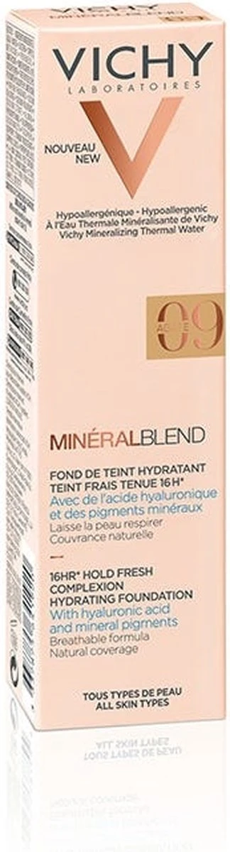 Vichy Minéralblend Foundation - 09 Agata - 30ML - Natuurlijke Dekking 4 Vichy Minéralblend Foundation - 09 Agata - 30ML - Natuurlijke Dekking – Image 2