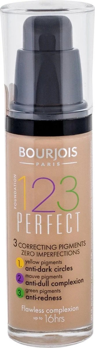 Bourjois 123 Perfect Foundation - 54 Beige Foncé 6 Bourjois 123 Perfect Foundation - 54 Beige Foncé – Image 4