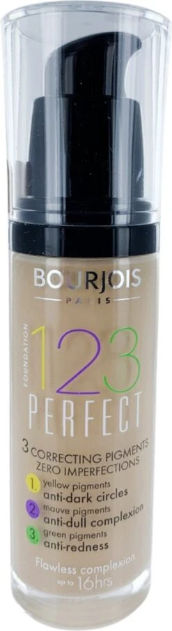 Bourjois 123 Perfect Foundation - 54 Beige Foncé 22 Bourjois 123 Perfect Foundation - 54 Beige Foncé -Maquillage Cosmetics 328x1200 2