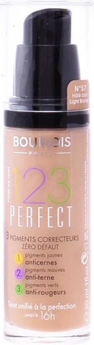 Bourjois 123 Perfect Foundation 057 Hâlé Clair 9 Bourjois 123 Perfect Foundation 057 Hâlé Clair – Image 7