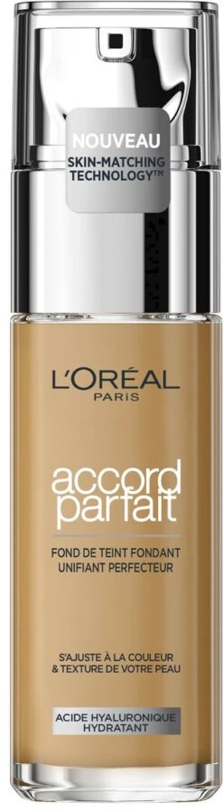 L’Oréal Paris - Accord Parfait Foundation - 6N - Natuurlijk Dekkende Foundation Met Hyaluronzuur En SPF 16 - 30 Ml -Maquillage Cosmetics 330x1200 6