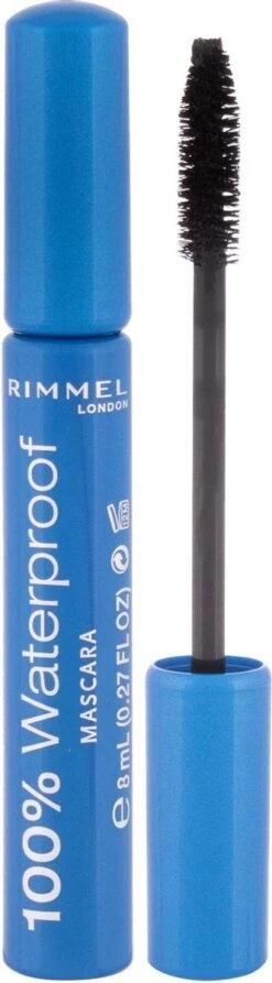 Rimmel London 100% Waterproof Mascara - 001 Black -Maquillage Cosmetics 332x1200 6