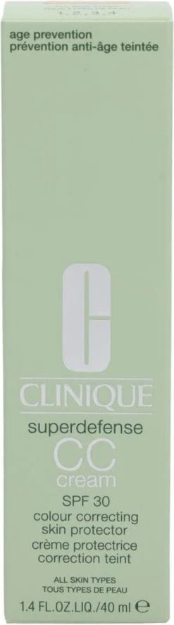 Clinique Superdefense CC Cream SPF30 - 04 Medium - CC Cream - 40 Ml -Maquillage Cosmetics 334x1200 7